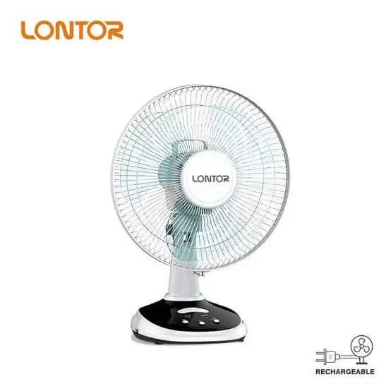 Lontor 12' Rechargeable Table Fan - Home Electra